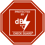 Check Guard safety inspection badge for gas equipment