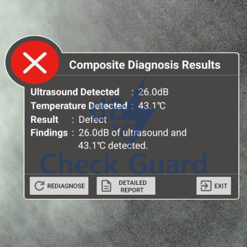 MD-1000 condition assessment defect result